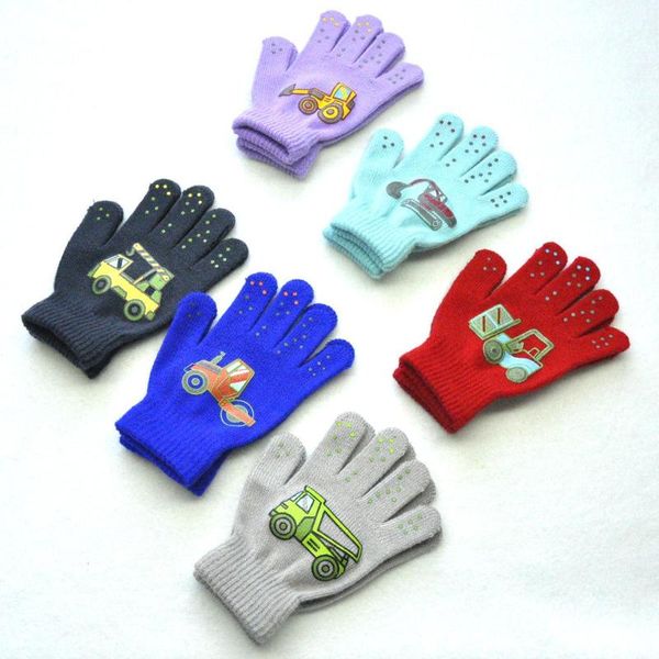 five fingers gloves 1pair pvc anti-slip knit children outdoor camouflage robot excavator dinosaur print winter warm mittens sport kid, Blue;gray
five fingers gloves 1pair pvc anti-slip knit children outdoor camouflage robot excavator dinosaur print winter warm mittens sport kid, Blue;gray