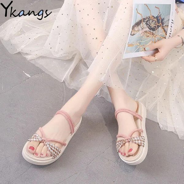 slippers summer plaid bow women roman shoes 2021 style breathable casual ladies beach household indoor non-slip flat sandals, Black
slippers summer plaid bow women roman shoes 2021 style breathable casual ladies beach household indoor non-slip flat sandals, Black