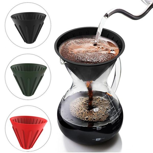 coffee filters 3pcs silicone dripper filter cone manual home indoor outdoor portable with 1pcs base accessories
coffee filters 3pcs silicone dripper filter cone manual home indoor outdoor portable with 1pcs base accessories