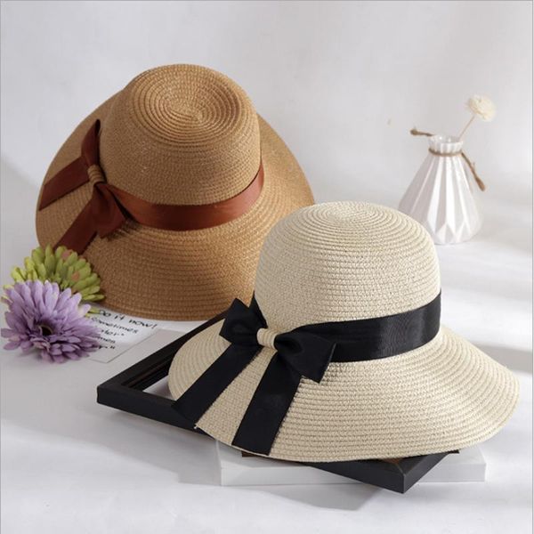wide brim hats women summer straw hat fashion bow sun sunscreen block uv protection panama cap foldable travel beach, Blue;gray
wide brim hats women summer straw hat fashion bow sun sunscreen block uv protection panama cap foldable travel beach, Blue;gray
