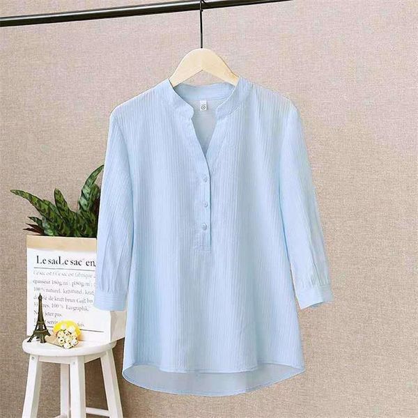 women's blouses & shirts elegant v-neck three quarter sleeve loose shirt women fashion solid casual plus size blouse summer office lday, White
women's blouses & shirts elegant v-neck three quarter sleeve loose shirt women fashion solid casual plus size blouse summer office lday, White