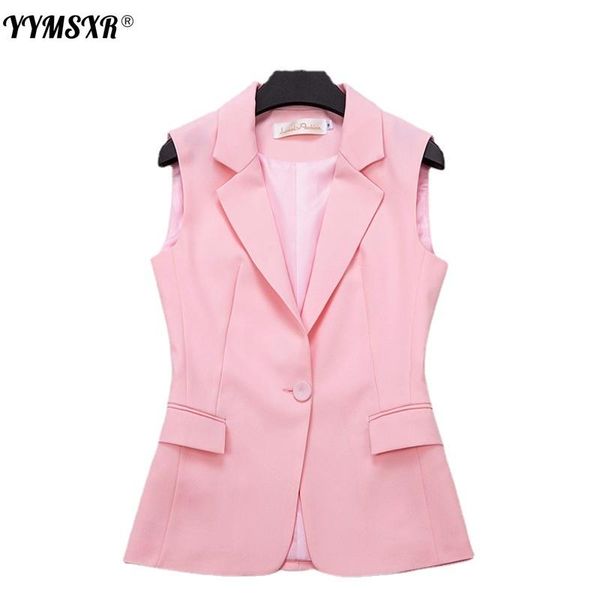women's suits & blazers 2021 summer suit vest women sleeveless casual professional slim single button short jacket high quality, White;black
women's suits & blazers 2021 summer suit vest women sleeveless casual professional slim single button short jacket high quality, White;black