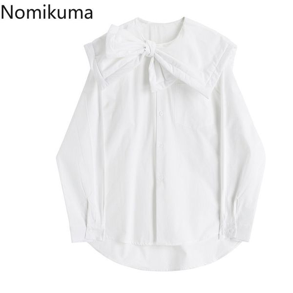 nomikuma spring women blouse shirt bowknot sweet o-neck new long sleeve causal blusas mujer de moda 6f311 210427, White
nomikuma spring women blouse shirt bowknot sweet o-neck new long sleeve causal blusas mujer de moda 6f311 210427, White