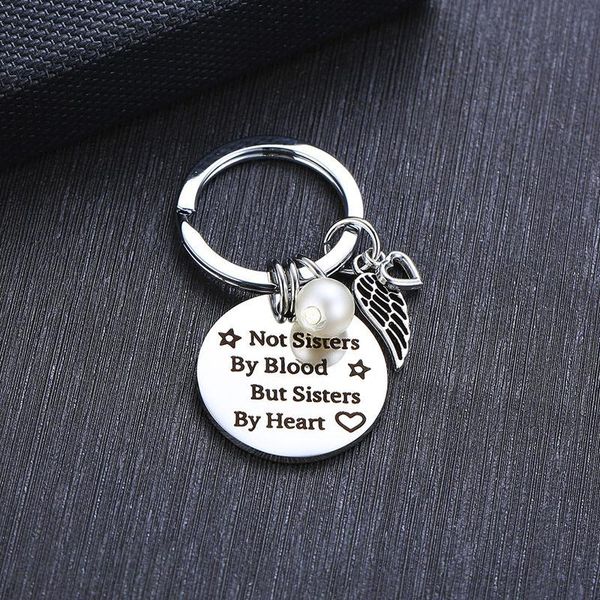 keychains not sister by blood but sisters heart keychain.mermaid keychain friends gift for friend, Silver
keychains not sister by blood but sisters heart keychain.mermaid keychain friends gift for friend, Silver