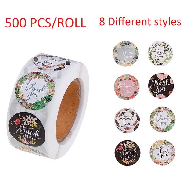 gift wrap 500pcs/roll floral thank you sticker for seal label scrapbooking christmas sticke decoration stationery stickers
gift wrap 500pcs/roll floral thank you sticker for seal label scrapbooking christmas sticke decoration stationery stickers