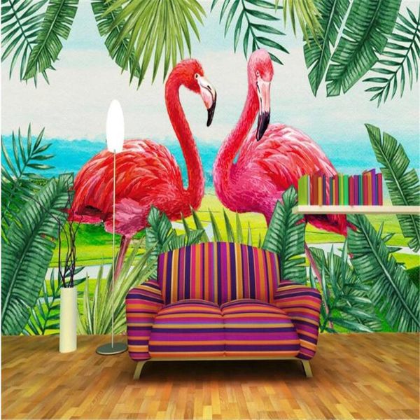 milofi custom mural wallpaper nordic style hand-painted plants flamingo wallpapers
milofi custom mural wallpaper nordic style hand-painted plants flamingo wallpapers