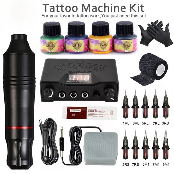 Pro Tattoo Machine Set Rotary Gun Tattoo Pen Cartridges Needles Sets Permanent Makeup Machine Body Arts
Pro Tattoo Machine Set Rotary Gun Tattoo Pen Cartridges Needles Sets Permanent Makeup Machine Body Arts