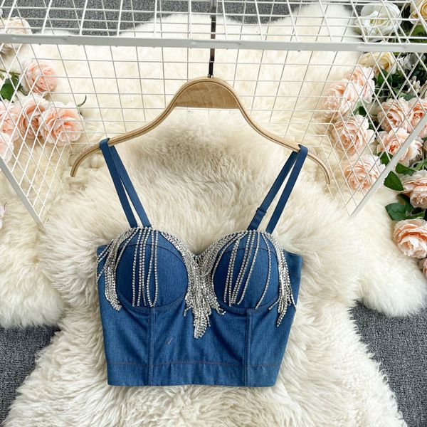 women's tanks & camis new chic women tassels bustier adjustable strap padded corset push up bra night out club dance part, White
women's tanks & camis new chic women tassels bustier adjustable strap padded corset push up bra night out club dance part, White