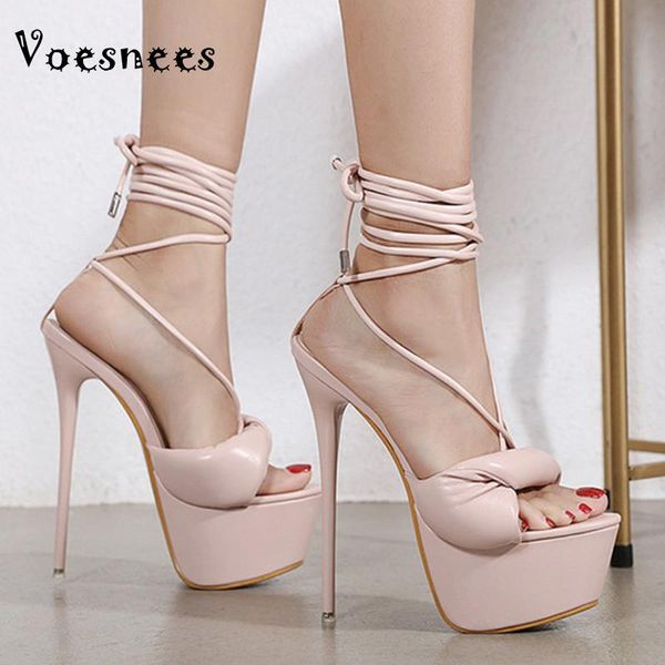 voesnees 2021 women's shoes stiletto platform strappy sandals solid color high heels 17cm female model t stage catwalk, Black
voesnees 2021 women's shoes stiletto platform strappy sandals solid color high heels 17cm female model t stage catwalk, Black