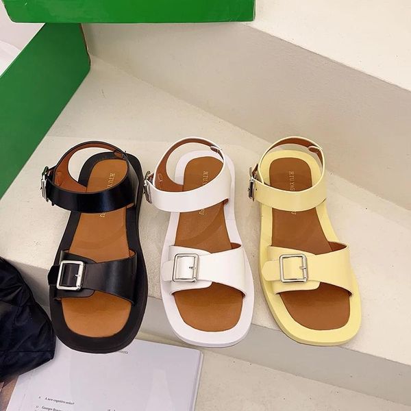 sandals women chunky sole 2021 summer lady casual shoes fashion mid heels buckle strap platform size 35-40, Black
sandals women chunky sole 2021 summer lady casual shoes fashion mid heels buckle strap platform size 35-40, Black