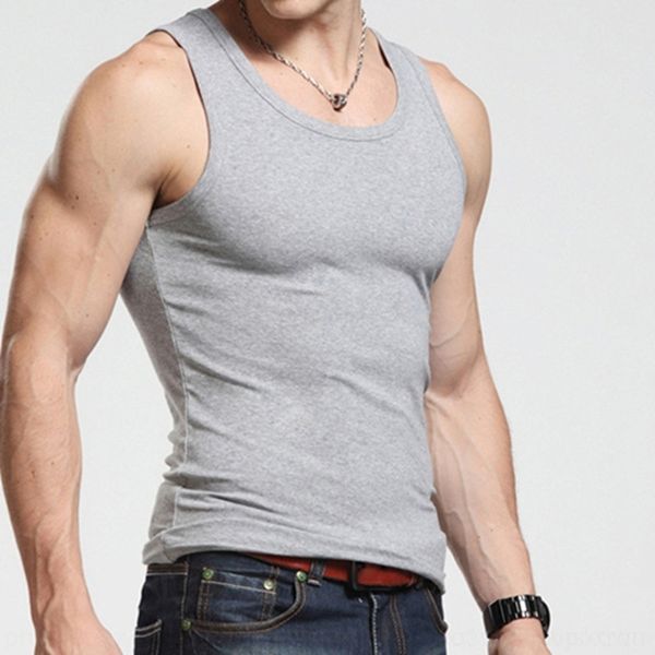 gmen men' vest cotton tight fitness bottomed sleeveless slim round sweatshirt shirtvest sportswearneck elastic absorbing men' tank tops, White;black
gmen men' vest cotton tight fitness bottomed sleeveless slim round sweatshirt shirtvest sportswearneck elastic absorbing men' tank tops, White;black