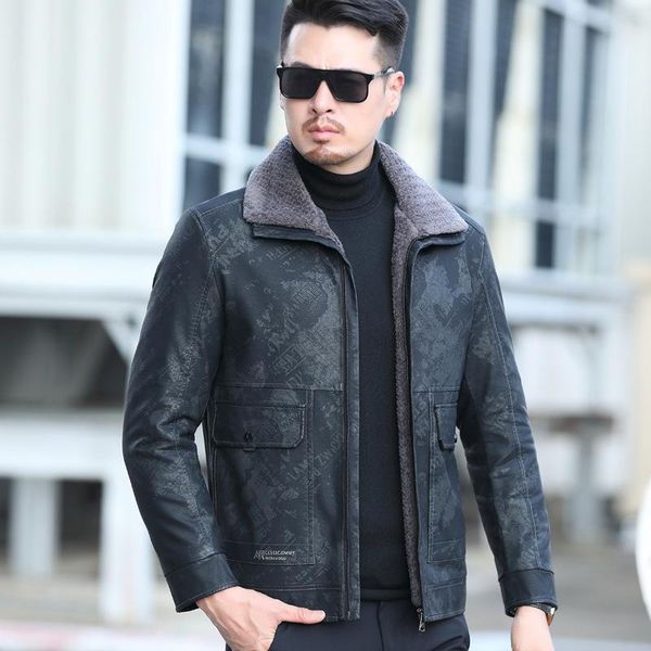 men's leather & faux 2021 winter mens clothing sheep white down duck coats lapel oversize plush thick fur thicken warm parka jacket man, Black
men's leather & faux 2021 winter mens clothing sheep white down duck coats lapel oversize plush thick fur thicken warm parka jacket man, Black