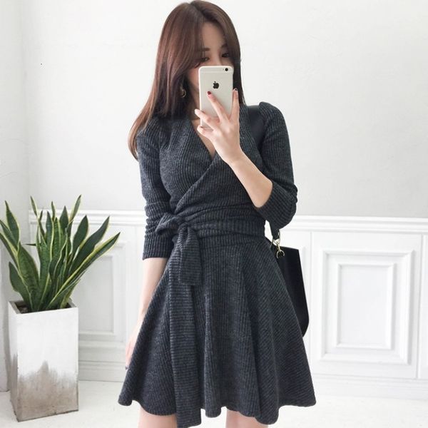 luxury casual drsknitted spring and autumn 2021 korean v-neck women's drs slim bow long sleeve a-line bottom skirt, Black;gray
luxury casual drsknitted spring and autumn 2021 korean v-neck women's drs slim bow long sleeve a-line bottom skirt, Black;gray