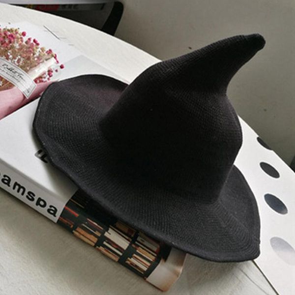 Stingy Brim Hats Magic Girl Gothic Knitted Wizard Hat Lolita Halloween Witch Vintage Cute Party Props Peaked Cap, Blue;gray
Stingy Brim Hats Magic Girl Gothic Knitted Wizard Hat Lolita Halloween Witch Vintage Cute Party Props Peaked Cap, Blue;gray