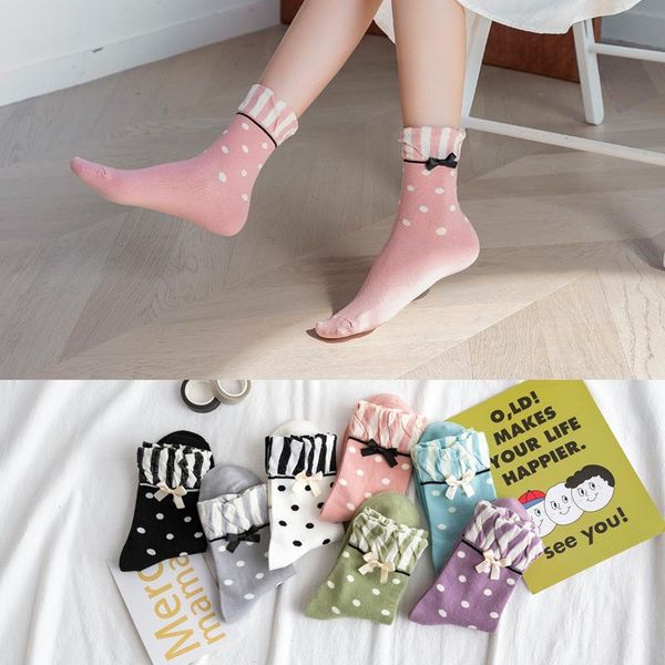 pieces = 5 pairs women cotton socks 2021 style for autumn and winter striped bow & hosiery, Black;white
pieces = 5 pairs women cotton socks 2021 style for autumn and winter striped bow & hosiery, Black;white