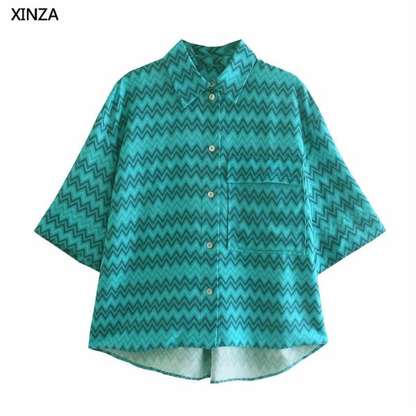 women's blouses & shirts women flowy print asymmetric blue shirt vintage short sleeve summer fashion patch pockets button up woma, White
women's blouses & shirts women flowy print asymmetric blue shirt vintage short sleeve summer fashion patch pockets button up woma, White
