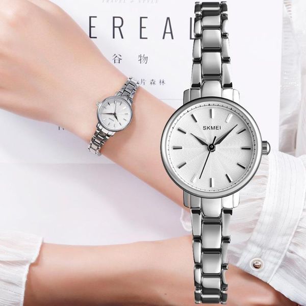 wristwatches skmei ladies steel strap watch luxury fashion women quartz watches casual dress rose gold bracelet waterproof wristwatch female, Slivery;brown
wristwatches skmei ladies steel strap watch luxury fashion women quartz watches casual dress rose gold bracelet waterproof wristwatch female, Slivery;brown