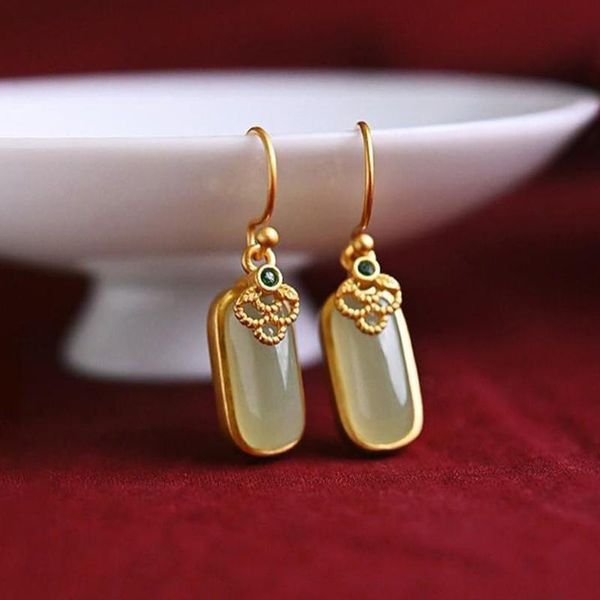 dangle & chandelier ancient gold craftsmanship natural hetian jade jasper square earrings ladies personality temperament exquisite jewelry, Silver
dangle & chandelier ancient gold craftsmanship natural hetian jade jasper square earrings ladies personality temperament exquisite jewelry, Silver