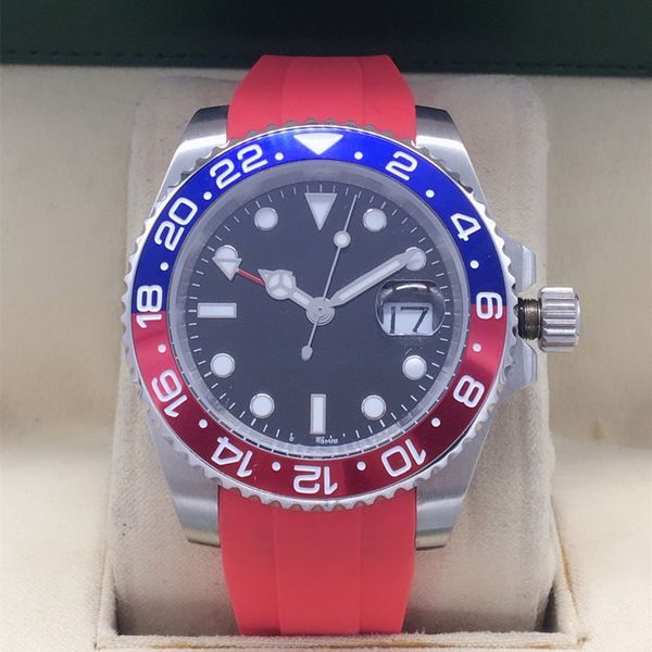 men's automatic mechanical watch ceramic bezel caliber 2813 40mm size rubber strap folding clasp the fourth pin inside can be adjusted, Slivery;brown
men's automatic mechanical watch ceramic bezel caliber 2813 40mm size rubber strap folding clasp the fourth pin inside can be adjusted, Slivery;brown