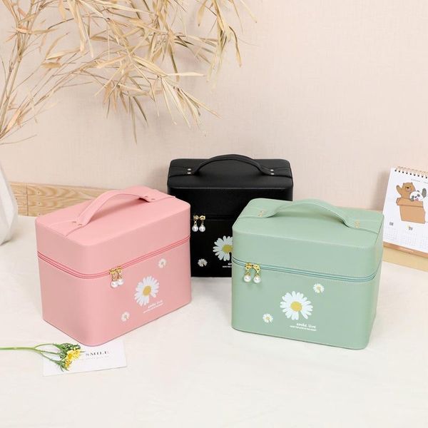 portable cosmetic case custom pu leather makeup bag large-capacity storage box korean-style travel bags & cases
portable cosmetic case custom pu leather makeup bag large-capacity storage box korean-style travel bags & cases