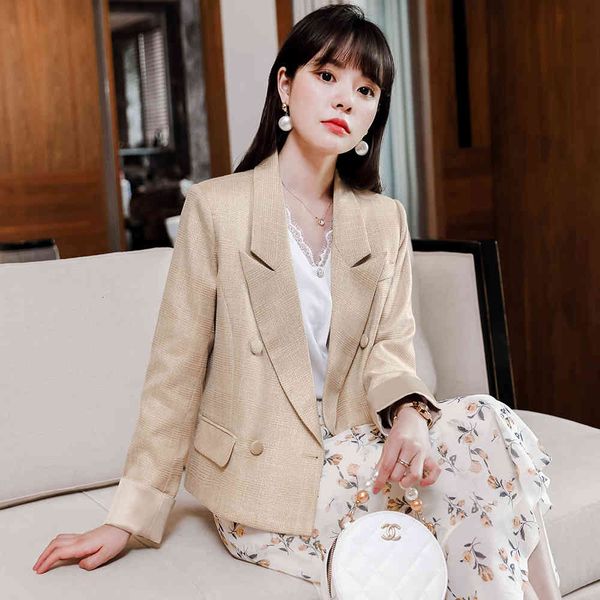women's suits & blazers arrival of the female pink apricot ladies short jacket blazer long sleeve double breasted loose jackets, White;black
women's suits & blazers arrival of the female pink apricot ladies short jacket blazer long sleeve double breasted loose jackets, White;black
