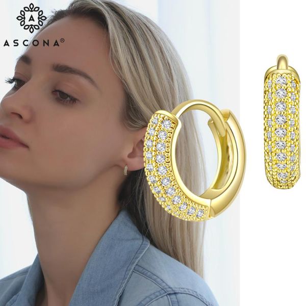 hoop & huggie ascona delicate earrings shiny cubic zircon gold color simple stylish daily wearable bridal wedding jewelry, Golden;silver
hoop & huggie ascona delicate earrings shiny cubic zircon gold color simple stylish daily wearable bridal wedding jewelry, Golden;silver