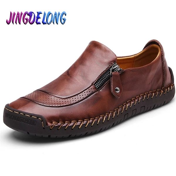 classic men's casual shoes genuine leather breathable men flats loafers zipper driving male big size 38-48 220309, Black
classic men's casual shoes genuine leather breathable men flats loafers zipper driving male big size 38-48 220309, Black