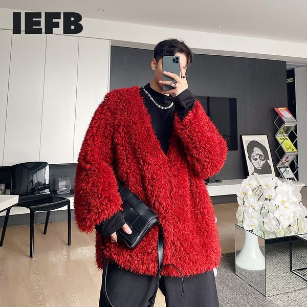 iefb pullover plush tassel v collar oversize sweater for men spring japanese streetwear fashionable loose 9y5002 210524, White;black
iefb pullover plush tassel v collar oversize sweater for men spring japanese streetwear fashionable loose 9y5002 210524, White;black