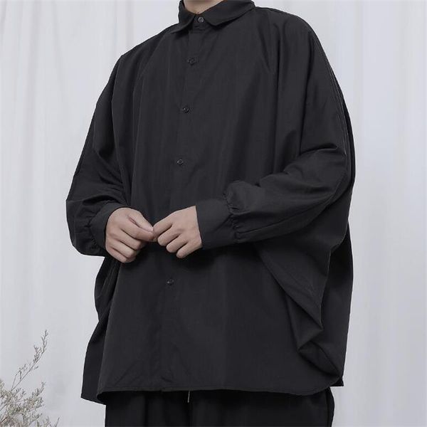 men's casual shirts long sleeve shirt spring and autumn japanese yamamoto dark personality bat super loose large, White;black
men's casual shirts long sleeve shirt spring and autumn japanese yamamoto dark personality bat super loose large, White;black