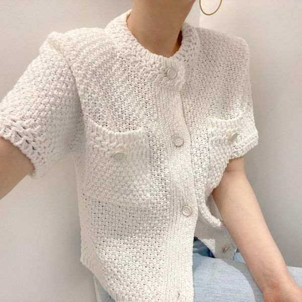 women's knits & tees jsxdhk chic fashion korean women sweater knitwear elegant single breasted knitted hollow out white loose cardigans
women's knits & tees jsxdhk chic fashion korean women sweater knitwear elegant single breasted knitted hollow out white loose cardigans