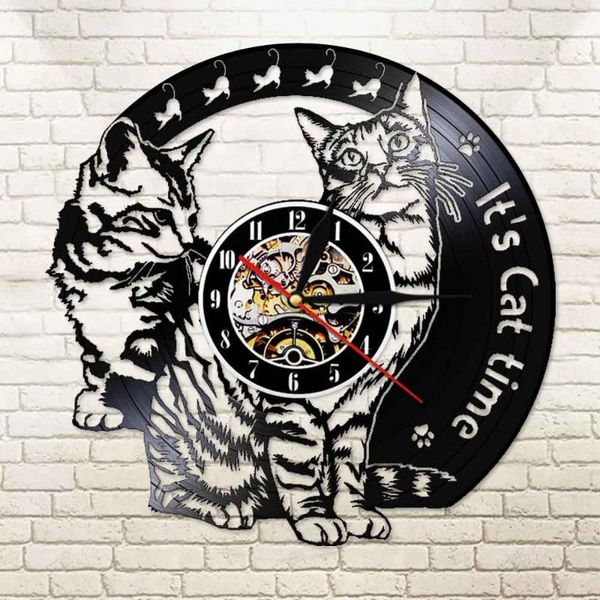wall clocks its cat time lp record clock silhouette playful cats kittens timepiece kid room nursery lamp light feline fan gift
wall clocks its cat time lp record clock silhouette playful cats kittens timepiece kid room nursery lamp light feline fan gift