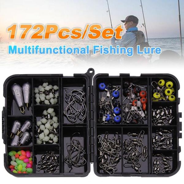 fishing accessories 172pcs/set multifunctional lure hook accessory tackle tools box durable and waterproof practical portable for angling
fishing accessories 172pcs/set multifunctional lure hook accessory tackle tools box durable and waterproof practical portable for angling