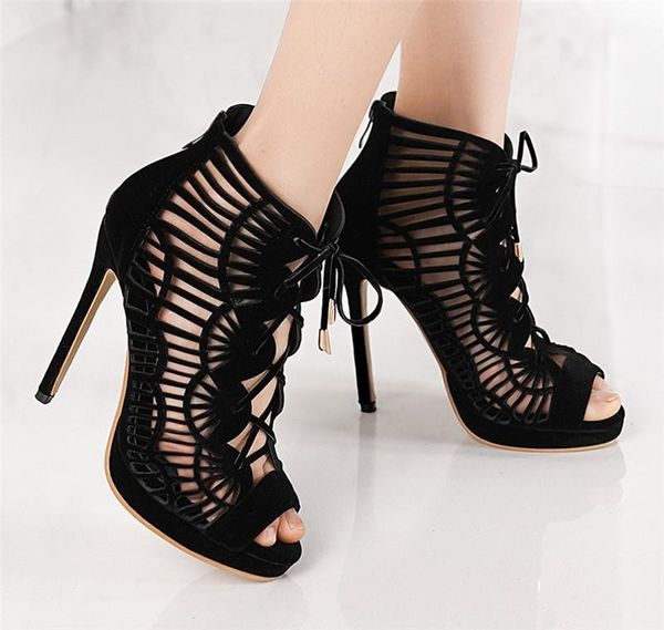 plus size women high heels platform lace up sandals gladiator open toe summer shoes 32 33 42 43 44 45 46, Black
plus size women high heels platform lace up sandals gladiator open toe summer shoes 32 33 42 43 44 45 46, Black