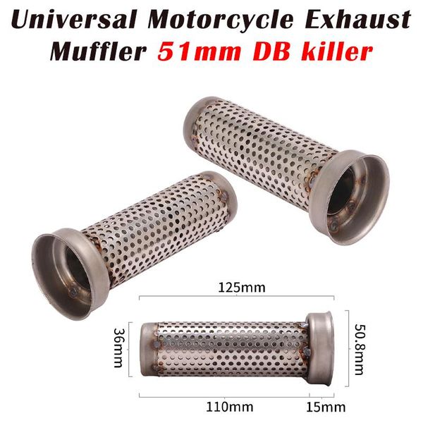 universal 51mm front mid end catalyst db killer for modified motorcycle exhaust s c gp muffler noise sound eliminator system
universal 51mm front mid end catalyst db killer for modified motorcycle exhaust s c gp muffler noise sound eliminator system