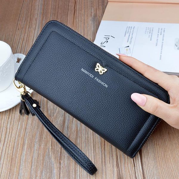 wallets wallet women's long zipper tassel large capacity korean version lychee pattern butterfly soft leather handbag, Red;black
wallets wallet women's long zipper tassel large capacity korean version lychee pattern butterfly soft leather handbag, Red;black