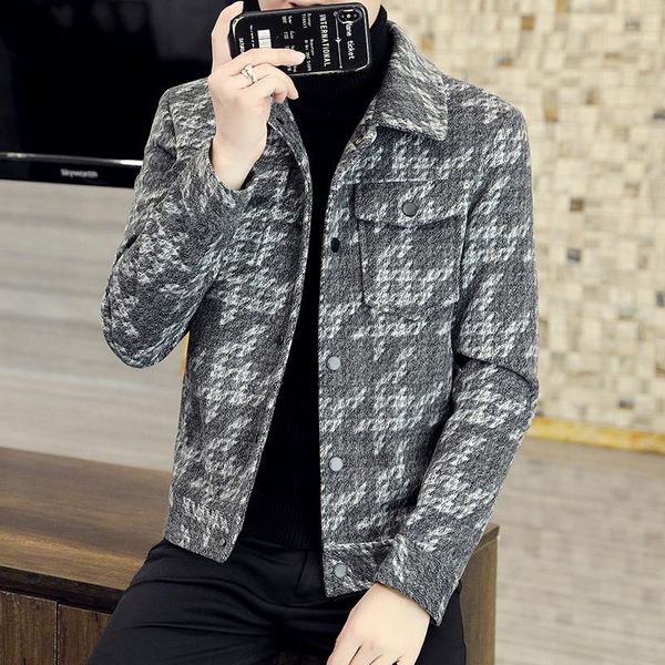 men's jackets classic plaid jacket men autumn wool trench coat outwear casual thicker winter steetwear windbreaker, Black;brown
men's jackets classic plaid jacket men autumn wool trench coat outwear casual thicker winter steetwear windbreaker, Black;brown