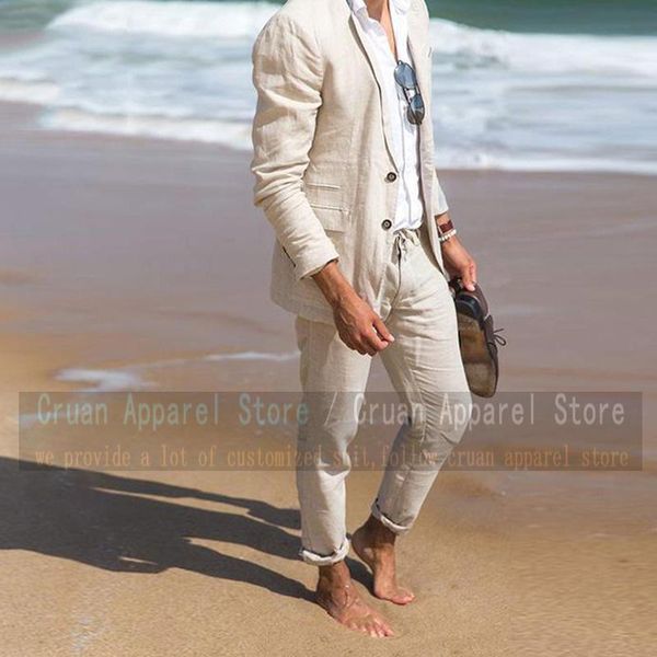 men's suits & blazers est beige linen suit male set slim fit sets man groom wedding dress tuxedo fashion prom jacket with pants 2 piece, White;black
men's suits & blazers est beige linen suit male set slim fit sets man groom wedding dress tuxedo fashion prom jacket with pants 2 piece, White;black