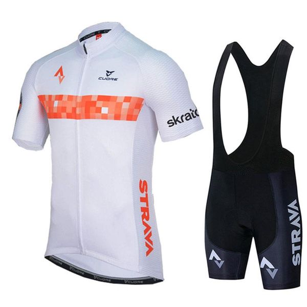 racing sets white strava pro bicycle team short sleeve men's cycling jersey summer breathable clothing, Black;blue
racing sets white strava pro bicycle team short sleeve men's cycling jersey summer breathable clothing, Black;blue