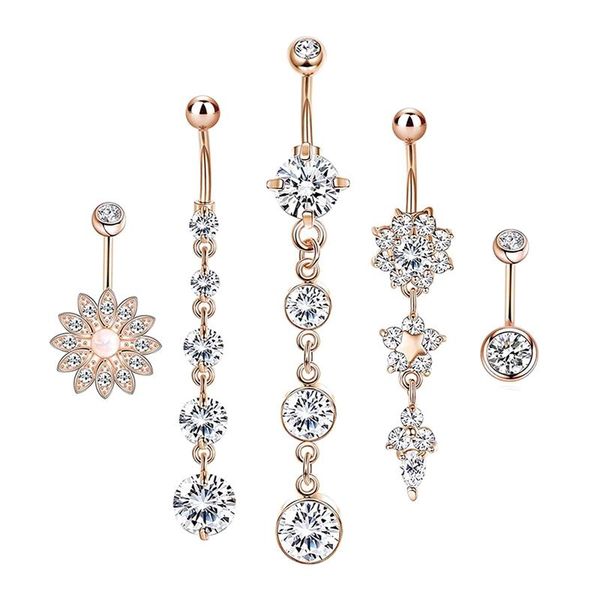 earrings & necklace dangling navel belly button rings piercing crystal steel woman body jewelry barbell, Silver
earrings & necklace dangling navel belly button rings piercing crystal steel woman body jewelry barbell, Silver