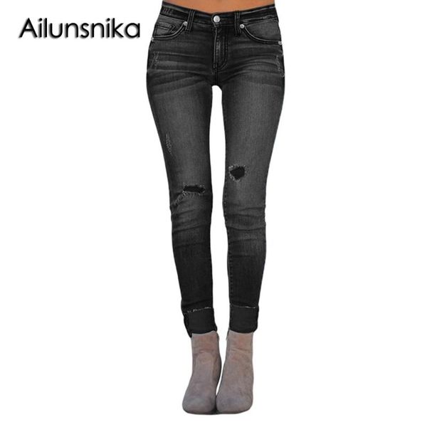 women's jeans ailunsnika stretch ripped skinny for women wash distressed casual denim pants with pocket and button pencil dl786035, Blue
women's jeans ailunsnika stretch ripped skinny for women wash distressed casual denim pants with pocket and button pencil dl786035, Blue
