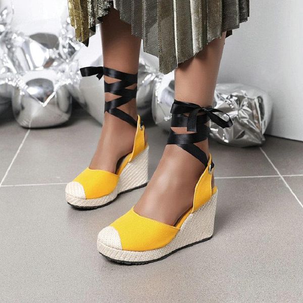 summer wedge platform women espadrille sandals ankle strap gladiator casual yellow orange, Black
summer wedge platform women espadrille sandals ankle strap gladiator casual yellow orange, Black