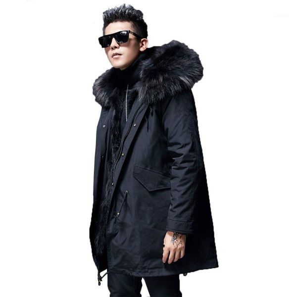 men's leather & faux real fur coat men wiinter jacket parka hombre racoon liner plus size long manteau homme hiver mc18c035 kj1205, Black
men's leather & faux real fur coat men wiinter jacket parka hombre racoon liner plus size long manteau homme hiver mc18c035 kj1205, Black