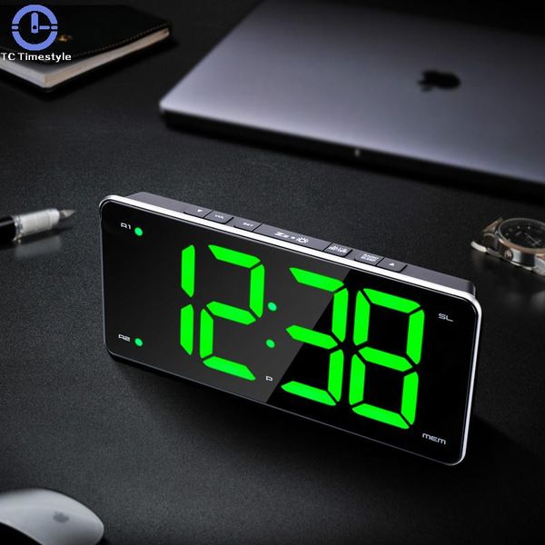 other clocks & accessories alarm clock led fm radio electronic dual alarms desksilent bedside snooze watch digital adjustable brightness
other clocks & accessories alarm clock led fm radio electronic dual alarms desksilent bedside snooze watch digital adjustable brightness