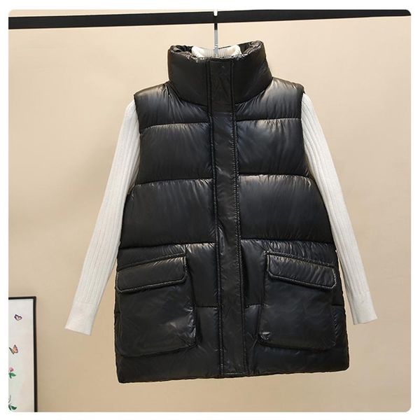 women's vests 2021 style cotton vest short korean bright face autumn and winter jacket waistcoat y531, Black;white
women's vests 2021 style cotton vest short korean bright face autumn and winter jacket waistcoat y531, Black;white