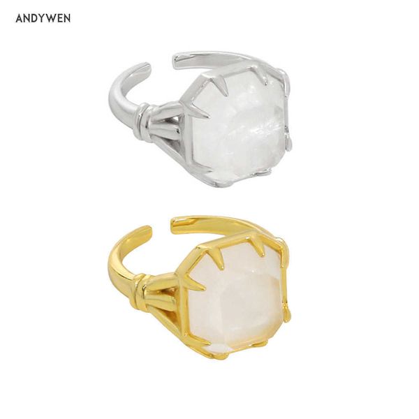 andywen 925 sterling silver big milk white irregular geometric resizable rings wedding gift rock punk jewelry 210608
andywen 925 sterling silver big milk white irregular geometric resizable rings wedding gift rock punk jewelry 210608
