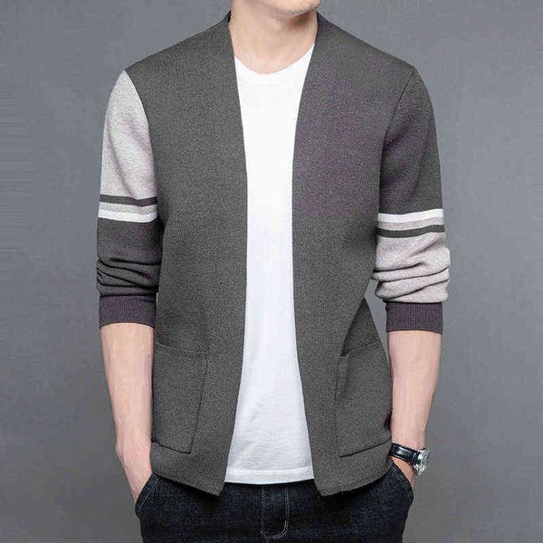 luxury party jackets 2021 autumn and winter men's coat korean casual knitted cardigan trend handsome thin outer sweater, Black
luxury party jackets 2021 autumn and winter men's coat korean casual knitted cardigan trend handsome thin outer sweater, Black
