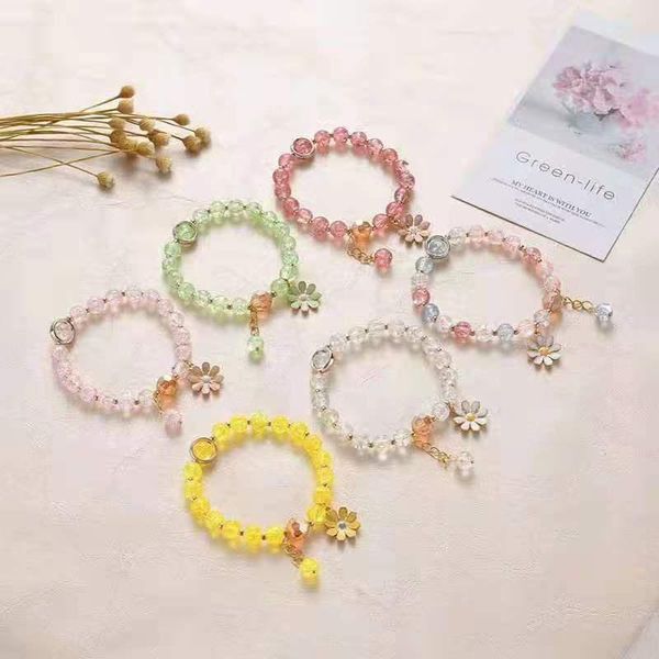 beaded, strands 2021 pendant beaded daisy bracelet lady korean summer lovely crystal party wedding friendship gift jewelry wholesale, Black
beaded, strands 2021 pendant beaded daisy bracelet lady korean summer lovely crystal party wedding friendship gift jewelry wholesale, Black