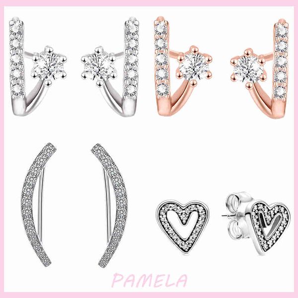 pamela 925 sterling silver heart earrings geometric stars zircon cartoon fashion for women jewelry gift, Golden
pamela 925 sterling silver heart earrings geometric stars zircon cartoon fashion for women jewelry gift, Golden