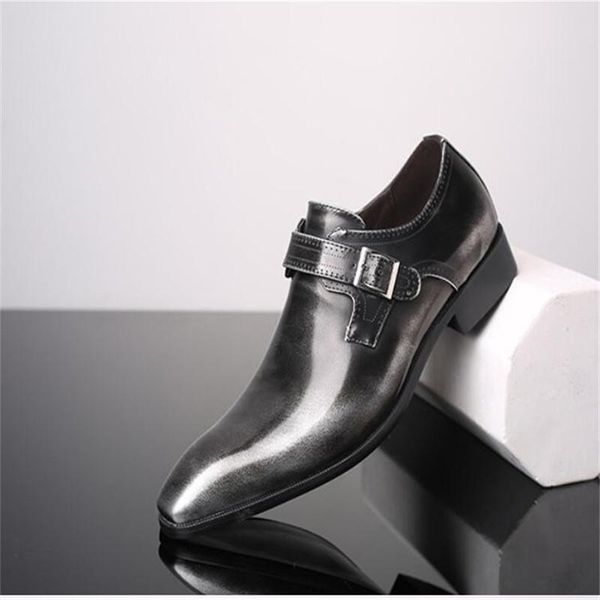 dress shoes men monk strap formal shoe sapato social masculino leather brown elegant suit big size 48 wedding, Black
dress shoes men monk strap formal shoe sapato social masculino leather brown elegant suit big size 48 wedding, Black