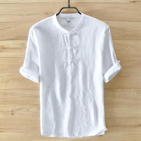100% linen short sleeve shirt men summer casual shirts camisa masculina solid flax mens fashion male chemise men's, White;black
100% linen short sleeve shirt men summer casual shirts camisa masculina solid flax mens fashion male chemise men's, White;black